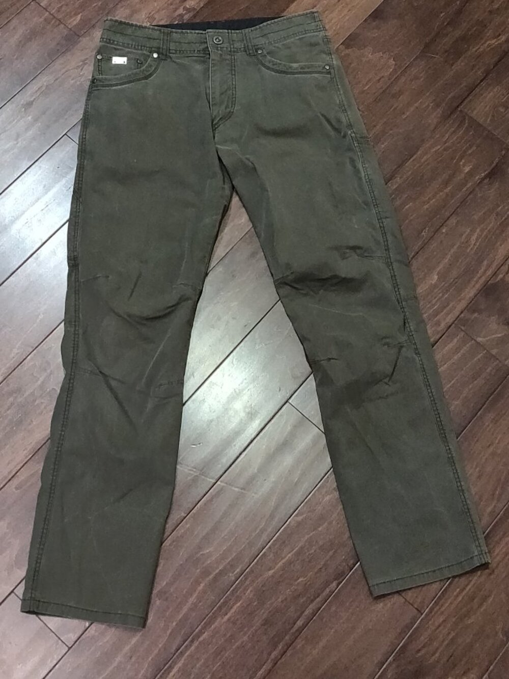 Kuhl Revolvr Vintage Patina Dye Green Hiking Pants 33x34